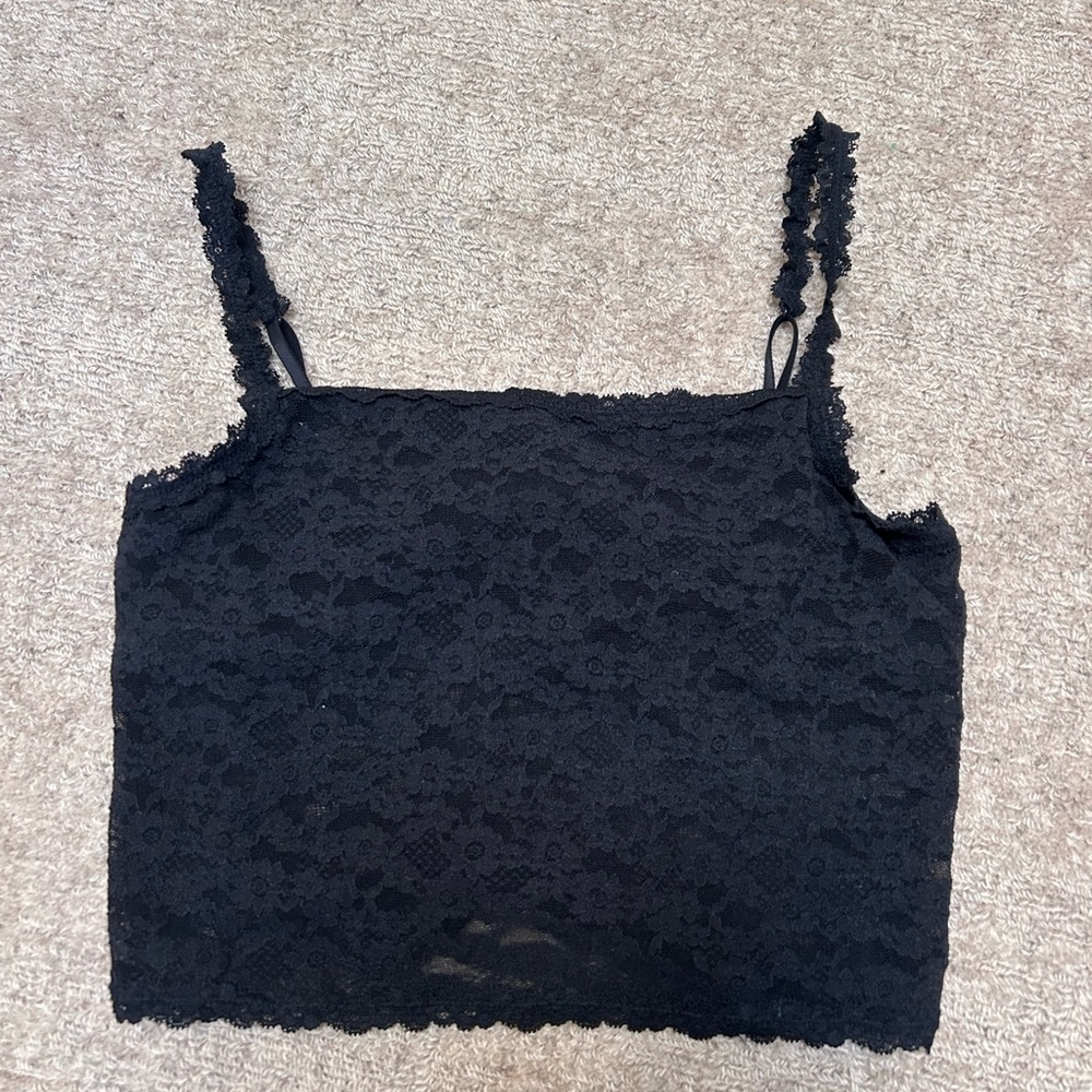 🌙Aerie Black Lace Bralette Going out top